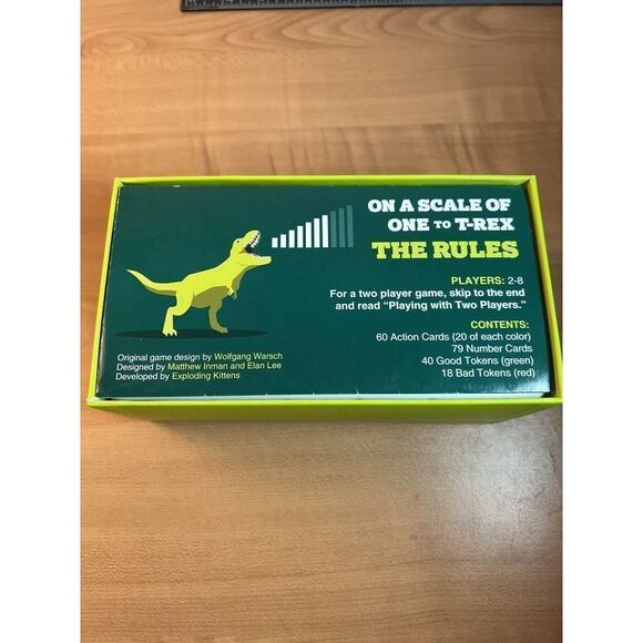 Exploding Kittens On A Scale of One to T-Rex 2-8 Players Party Game New Open Box - Picture 4 of 6